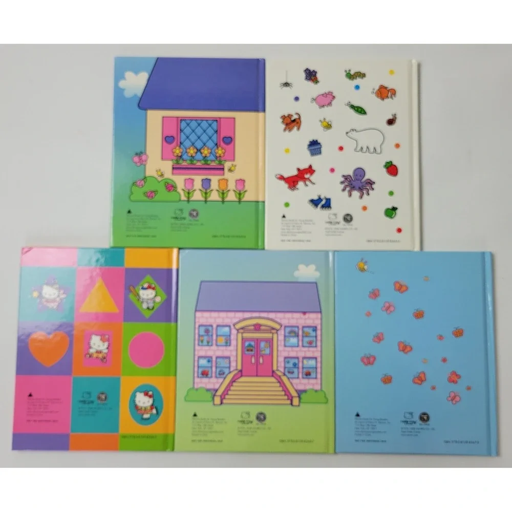 Hello Kitty A Treasure Box of Books 5 Book Set Sanrio 2008 Hardcover Stickers